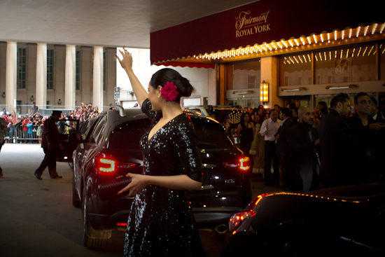 Photograph of Sonakshi Sinah at the Fairmont Royal York Hotel during IIFA Awards. Photo courtesy Andrew Adams of Katha Images.