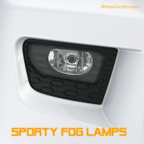 New Mahindra Scorpio foglamp teaser New Mahindra Scorpio foglamp teaser