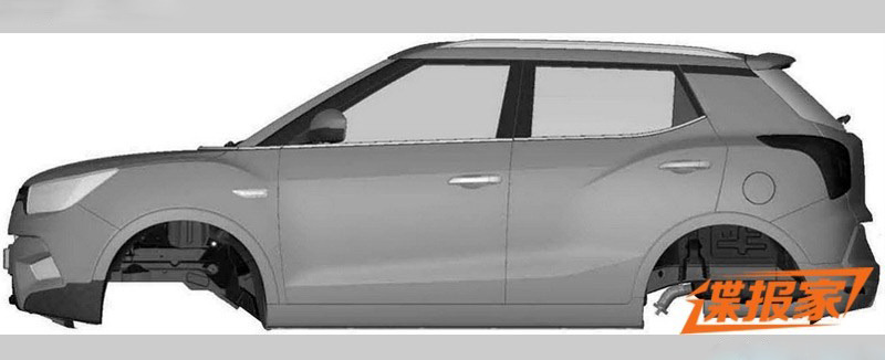 Ssangyong XIV leaked patent images side