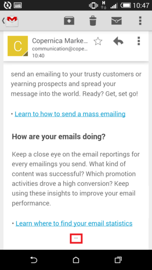 Messages larger than 102 KB are clipped in Gmail