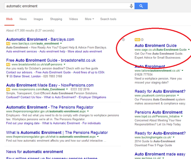 auto enrolment ppc