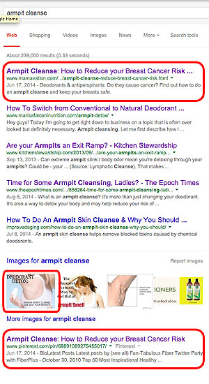 Google results
