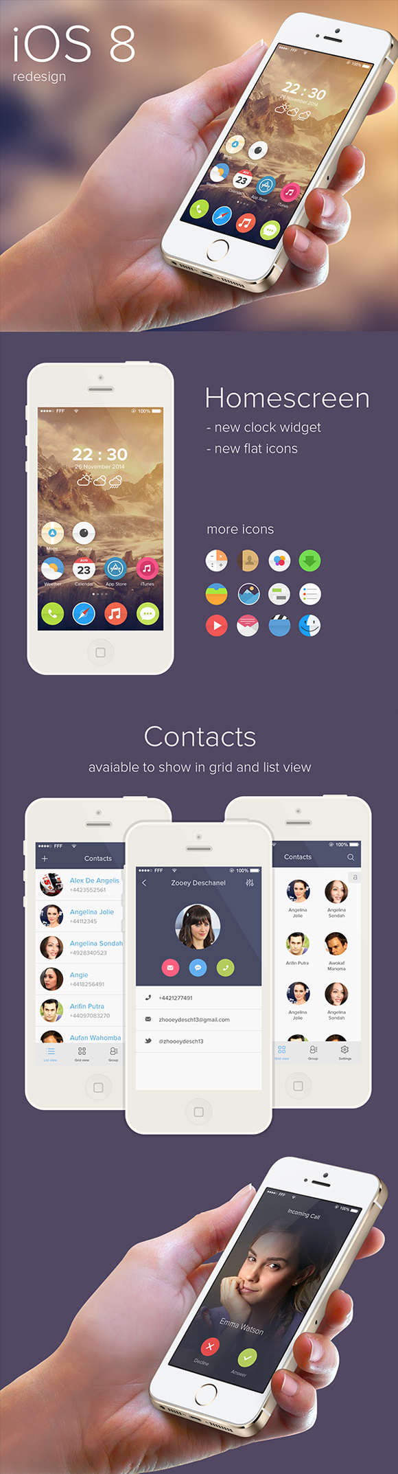 15 iOS 8 Design Concepts for Your Inspiration