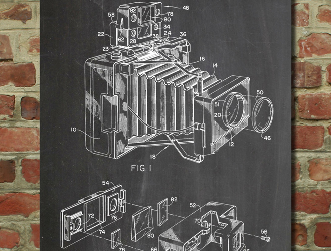 photographic camera accessory patent artwork