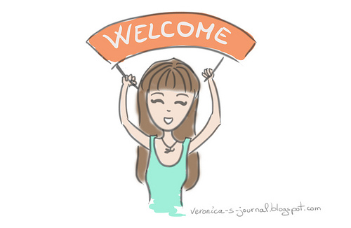 A personal blogger's welcome sign