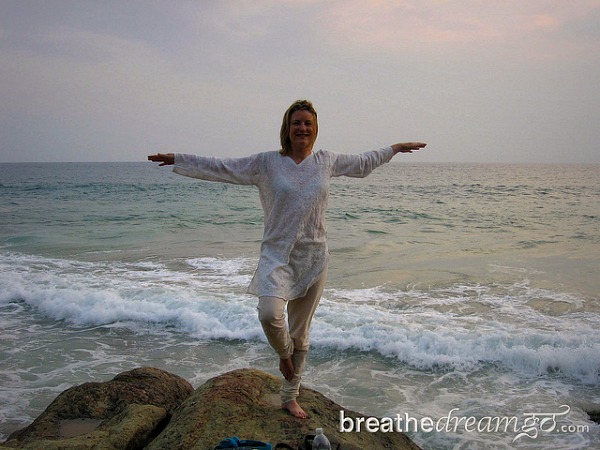 Mariellen Ward, Kerala, India, Arabian Ocean, beach, yoga