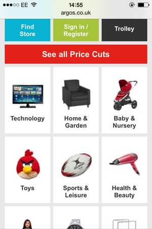 argos boxy web design