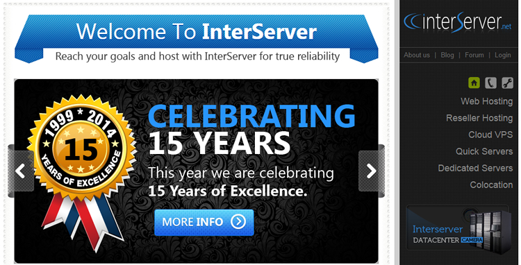 Interserver homepage