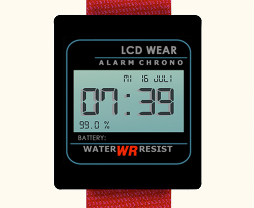 LCD Watch Face