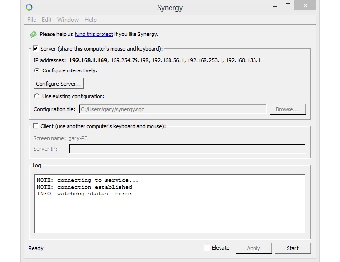 synergy-windows-running