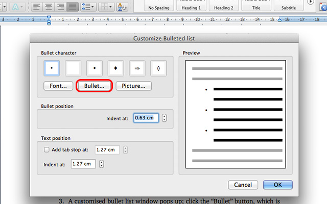 Wordcheckbox-bulletbutton