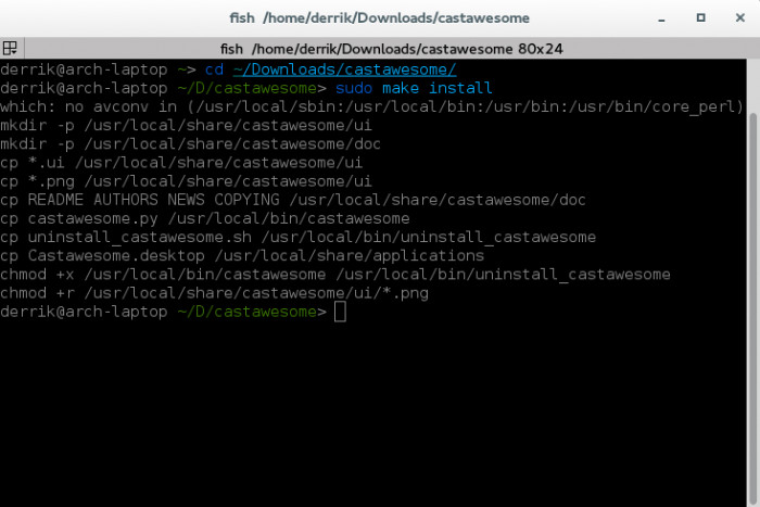 castawesome-building-castawesome-sudo-make-install
