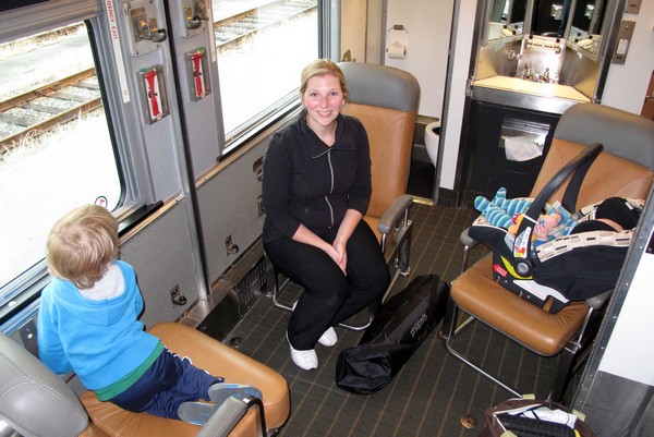 family travel on VIA RAIL, Canada
