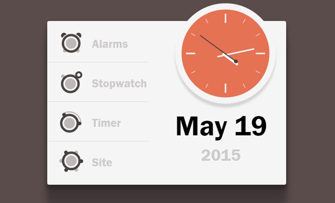 working svg css clock