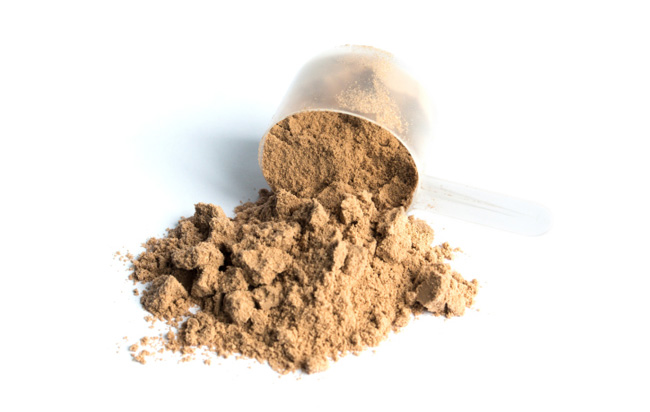 scoop of protein powder