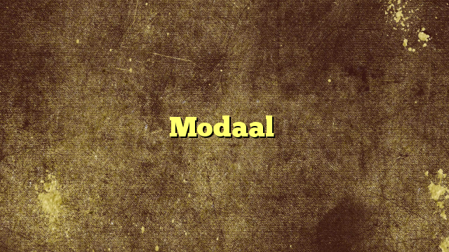 Modaal