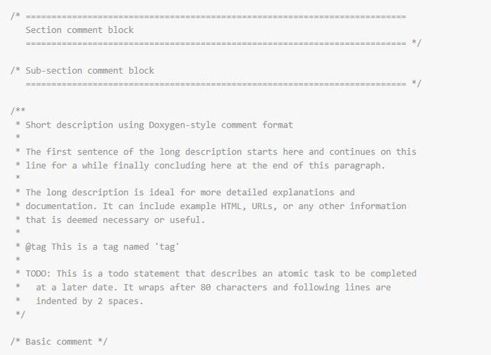 Idiomatic CSS Commenting