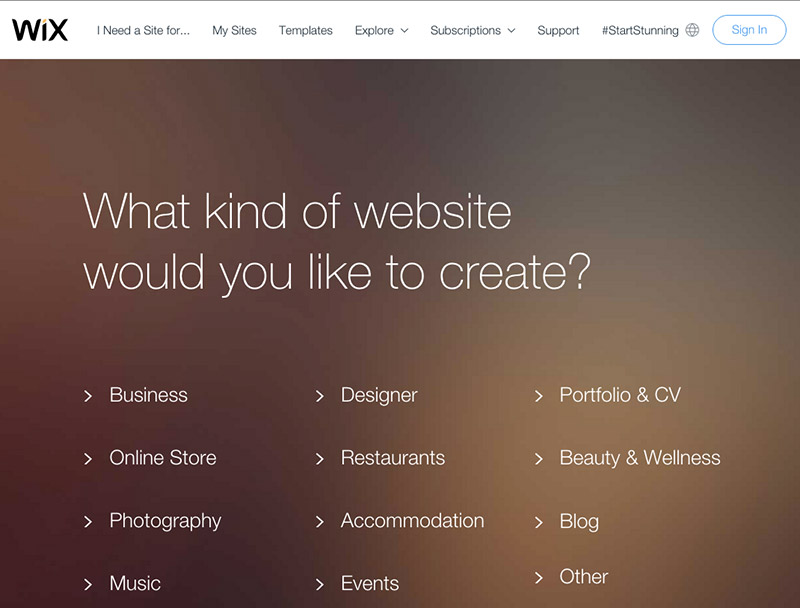 Wix is one of the easiest website builder tools